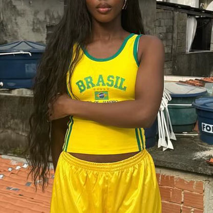 Y2K Brazil Heritage Baby Tee