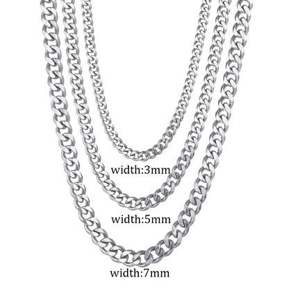 Velora Stainless Steel Cuban Link Chain 