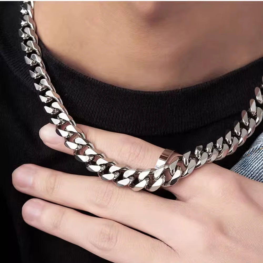 Velora Stainless Steel Cuban Link Chain 