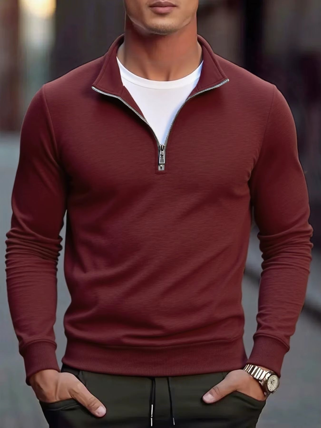  Quarter Zip up Sweatshirts 